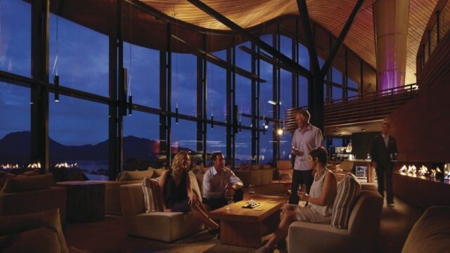 Dining at Saffire Freycinet, Coles Bay Dining at Saffire Freycinet, Coles Bay, TAS Australia
