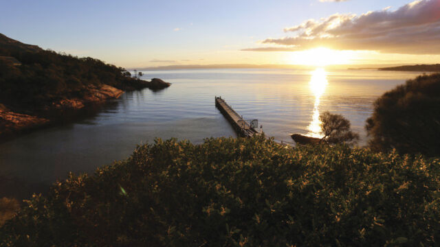 Freycinet Lodge Jetty, Coles Bay Freycinet Lodge Jetty, Coles Bay, TAS Australia
