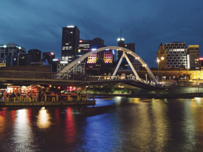Ponyfish Island Southgate Pedestrian Footbridge Melbourne Ponyfish Island Southgate Pedestrian Footbridge Melbourne Australia