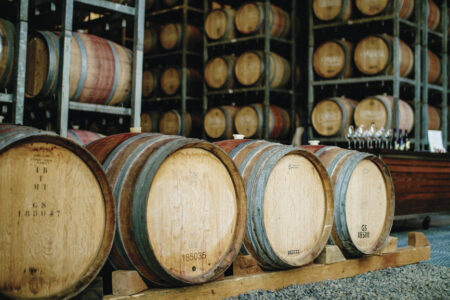 Tiny Steps Winery Barrels, Tiny Steps Winery, Yarra Valley, Australia