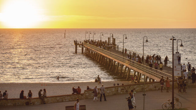Sunset at Glenelg Beach Glenelg, Adelaide, SA