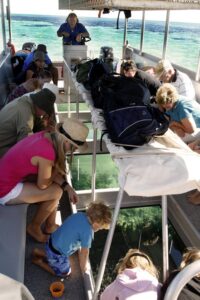 Glass bottom boat and snorkelling tour, Exmouth Glass bottom boat and snorkelling tour, Exmouth Australia