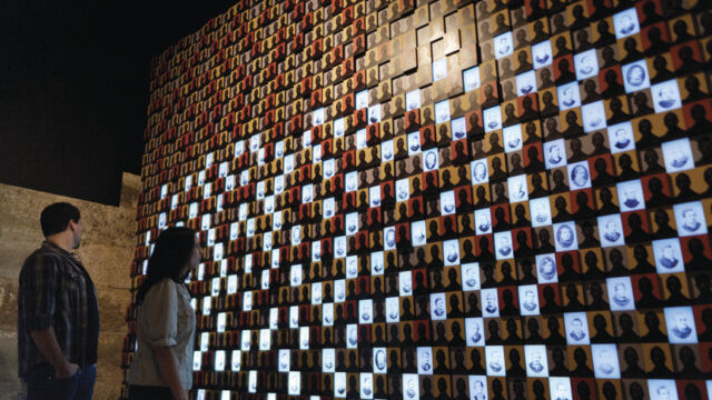 Faces from the past - a display of former inmates at the Separate Prison, Port Arthur A display of former inmates at the Separate Prison, Port Arthur Australia