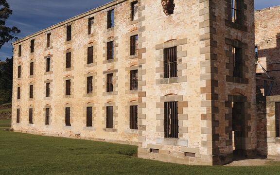A view of Port Arthur's iconic convict Penitentiary A view of Port Arthur's iconic convict Penitentiary, Port Arthur, Tasmania, Australia