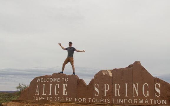 Welcome to Alice Springs Welcome to Alice Springs sign, Australia