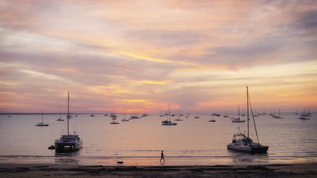View of Fannie Bay at sunset Fannie Bay Sunset, Darwin, NT Australia