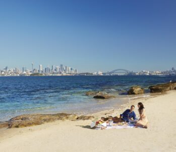 Picnic at Shark Beach Picnic at Shark Beach, Sydney Harbour, NSW, Australia