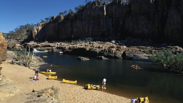 Canoeing, Katherine Gorge, NT Canoeing, Katherine Gorge: Gulf to Gulf; National Parks; Nitmiluk National Park; Australia