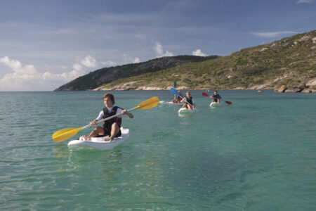Sea kayaking, Lizard Island Sea kayaking, Lizard Island, QLD Australia