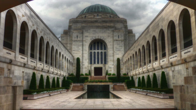 Australian War Memorial, Commemorative Courtyard and Pool of Reflection Australian War Memorial, Canberra ACT