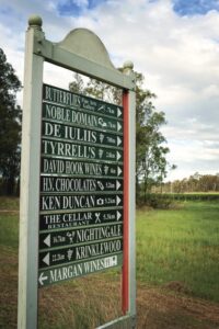 Hunter Valley Wineries Hunter Valley Wineries sign, Australia