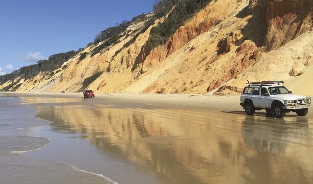 Great Beach Drive, Rainbow Beach, Great Sandy National Park Great Beach Drive, Rainbow Beach, Great Sandy National Park, QLD Austaralia