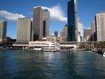 Sydney cityscape from harbour Sydney cityscape from harbor