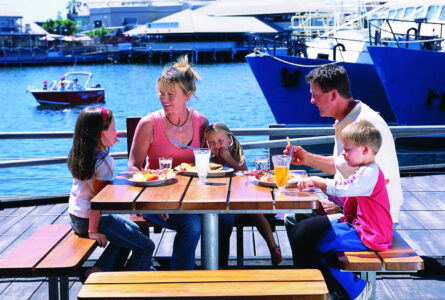 Family at Fishing Boat Harbour, Fremantle-Perth Family at Fishing Boat Harbour, Fremantle-Perth