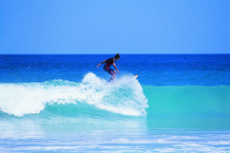 Surfing at Cottesloe Beach, Perth Surfing at Cottesloe Beach, Perth, Western Australia