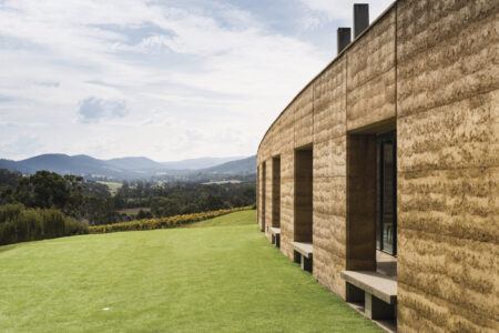 View towards the vineyards at TarraWarra Estate TarraWarra Estate, Yarra Valley