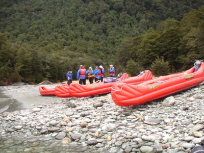 Dart River, Glenorchy, near Queenstown, South Island Funyaks