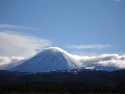 Mount Ngauruhoe, North Island Mount Doom in winter