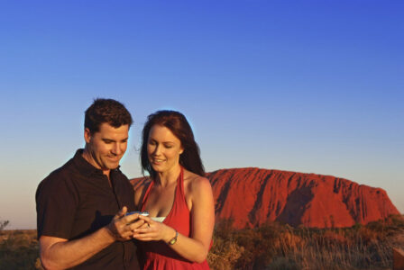 Uluru (formerly known as Ayers Rock), Northern Territory Uluru selfie