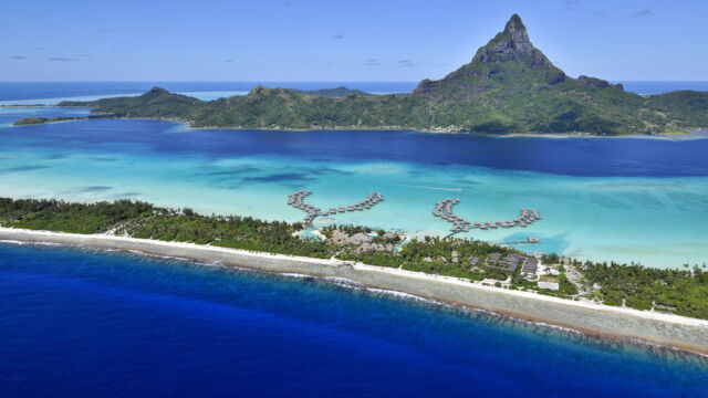 Aerial View Intercontinental Thalasso Aerial View Intercontinental Thalasso Bora Bora
