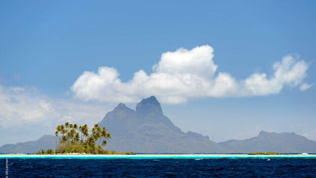 View of Bora Bora from Taha'a View of Bora Bora from Taha'a French Polynesia