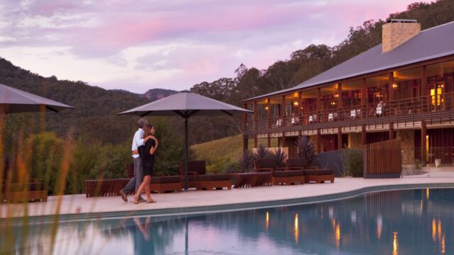 Lodge and Pool Emirates One and Only Wolgan Valley Blue Mountains
